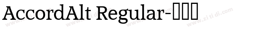 AccordAlt Regular字体转换